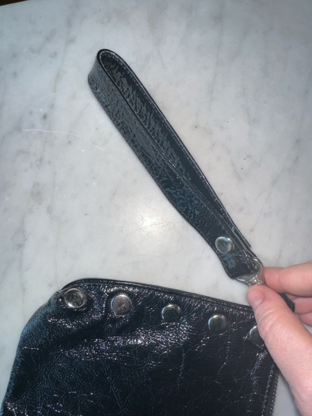 Black Leather Wristlet by Hammitt - Picture 8 of 11